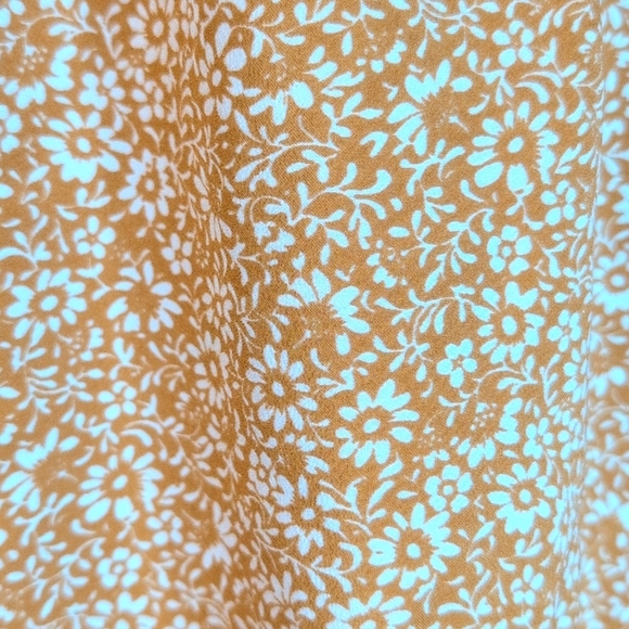 J Crew Pull On Pencil Midi Skirt Golden Floral Print Skirt Size  XXL NWT - Picture 4 of 9